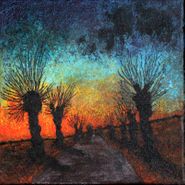"Solnedgang" - akryl på lærred, 30 x 30. (2200,-)